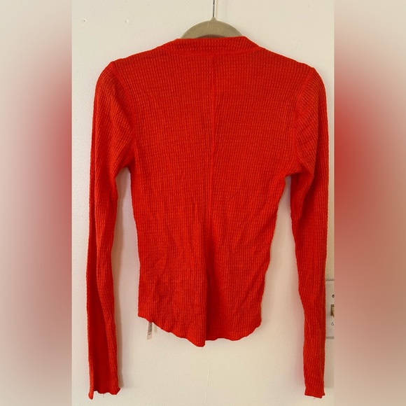 Intimately Free People One Of The Girls Coral Waffle size small - Picture 4 of 6